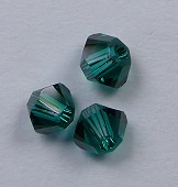 3 mm Emerald Swarovski Element Bicones - Afbeelding 1
