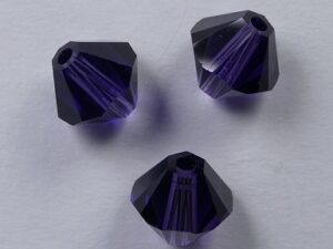 6 mm Purple Velvet Swarovski Element Bicones - Afbeelding 1