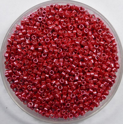 DB-11-1841 Duracoat Galvanised Light Cranberry Miyuki Delica's 11/0 DB-11-1841 Duracoat Galvanised Light Cranberry Miyuki Delica's 11/0