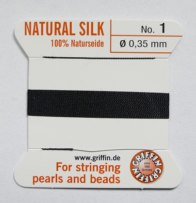 PZ-1-BLA Black Parelzijde maat 1 PZ-1-BLA Black Parelzijde maat 1