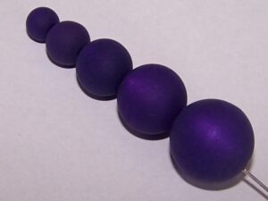 Pol-r06-15 6 mm Polaris ronde kraal, purple