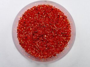 DB-11-0043 Silver Lined Red Miyuki Delica's 11/0 - Afbeelding 1