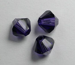 SW-05-PU 5 mm Purple Velvet Swarovski Element Bicones - Afbeelding 1