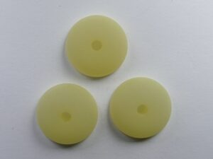 Pol-hr16-29 16 mm Polaris halfronde kraal, champagne - Afbeelding 1