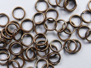 SR-06-B Splitringetjes, bronskleur 6 mm