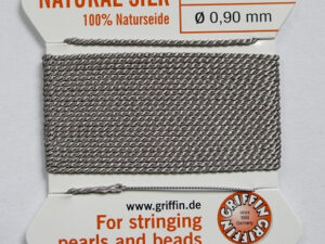 Parelzijde, maat 10, Grey
