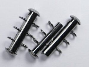 Vertical Loop schuifsluiting, 3 strengen, black oxide