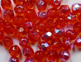 FP1-04-90060X Hyacinth AB Czech Glass Facet Firepolish 4mm 50 stuks - Afbeelding 1