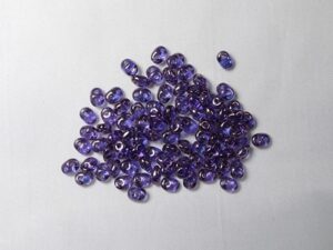 SD-00030LE Luster Transparent Amethyst Matubo SuperDuo 10 gram