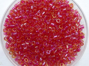 DB-10-0062 Lined Light Cranberry AB Miyuki Delica's 10/0