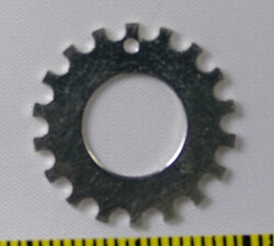 Tandwieltje 'notched washer' 3/4 inch (1,9 cm) Sterling Zilver