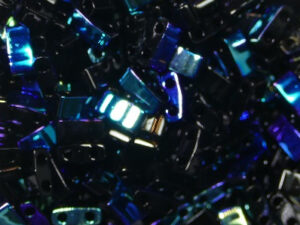M-HTL-4555 Black AB Miyuki Half Tila Beads 5x2,3 mm