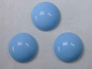 CAB-R18-63020 Blue Turquoise Czech Round Cabochon 18 mm
