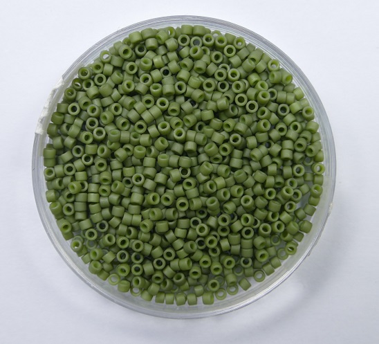 DB-11-0391 Opaque Olivine Matted Miyuki Delica's DB-11-0391 Opaque Olivine Matted Miyuki Delica's