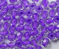 FP1-03-44828LC Violet Lined Crystal Czech Glass Facet Firepolish 3mm 50 stuks - Afbeelding 1