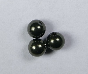 Parels, 4 mm, Swarovski, Dark Green - Afbeelding 1