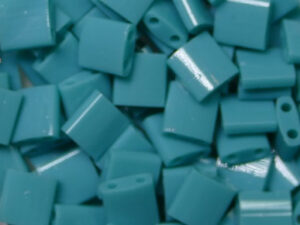 TL-0412 Opaque Turquoise Green Miyuki Tila Beads 5x5 mm