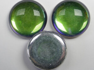 CAB-R18-00030-26601 Backlit Petroleum Czech Round Cabochon 18 mm