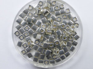 M-Cub-3-1051 Galvanised Silver Miyuki Cubes 3x3 mm