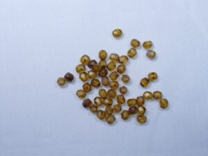 FP1-03-00030MT Matte Crystal Picasso Czech Glass Facet Firepolish 3mm 50 stuks