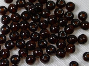 Round Beads , 3 mm, Czech Glass Garnet - Afbeelding 1