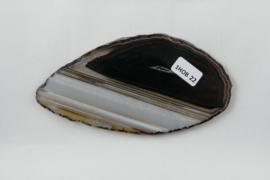 Agaatschijf, 115x60 mm, zwart - Afbeelding 3