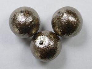 CP-12-689 Bronze Miyuki Cotton pearls 12 mm - Afbeelding 1