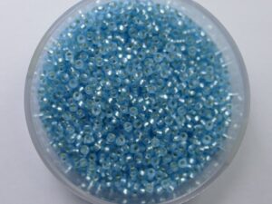 M-15-0018F Matte Silver Lined Aqua 10 gram