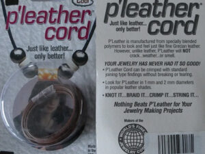 P-leather cord, 2 mm, Bruin - Afbeelding 1