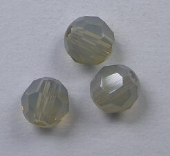 4 mm Light Grey Opal Swarovski Element Rounds - Afbeelding 1