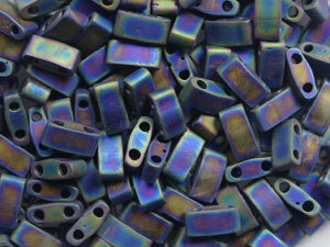 M-HTL-0401FR Matte Black AB Miyuki Half Tila Beads 5x2,3 mm