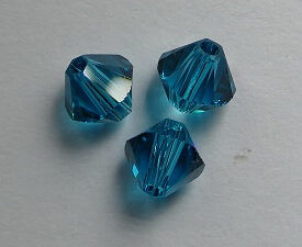 SW-05-BLZIR 5 mm Blue Zircon Swarovski Element Bicones - Afbeelding 1