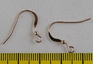 Oorhaakjes, Rose Gold Filled 18x21,5 mm