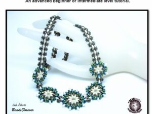 M-MD Gratis patroon: Roundabout Flower Necklace - Afbeelding 1