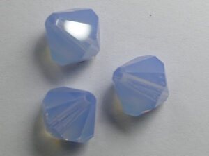 8 mm Air Blue Opal Swarovski Element Bicones - Afbeelding 1
