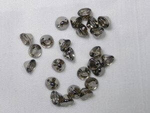 Button Beads, Crystal Chrome 50 Pc.