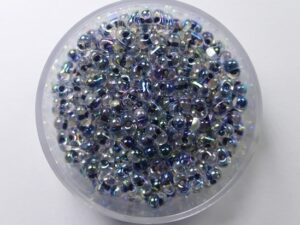 M-BB-0283 Noir Lined Crystal AB Miyuki Berry Bead