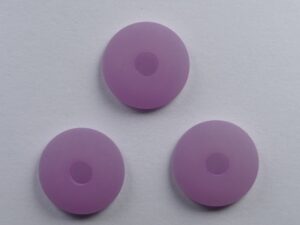 Pol-hr10-10 zacht lila Polaris halfronde kraal 10 mm