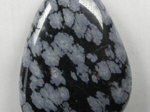 1-HFT-21 Snowflake Obsidian Cabochon