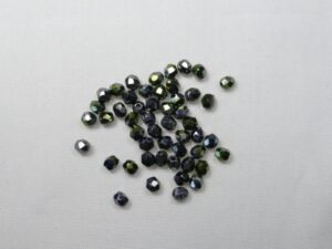FP1-03-91501JT Light Metallic Green Czech Glass Facet Firepolish 3mm 50 stuks - Afbeelding 1