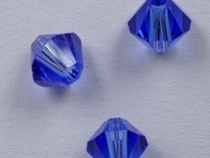 SW-04-SAP 4 mm Sapphire Swarovski Element Bicones