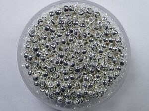 M-8-0961 Bright Sterling Plated Miyuki Rocailles