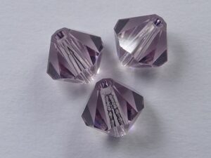6 mm Light Amethyst Swarovski Element Bicones - Afbeelding 1