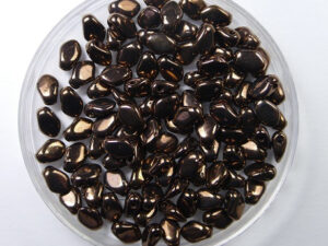 GB-23980-14415 Gekko beads, 3x5 mm, Jet Bronze - Afbeelding 1