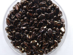 GB-23980-15726 Gekko beads, 3x5 mm, Jet Lila Vega Luster - Afbeelding 1
