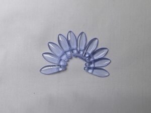 CMD-30020 2 hole Daggers, 5x16 mm, Czech Mates, Light Sapphire
