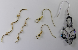 Kit, Peacock oorbellen, gold plated - Afbeelding 2