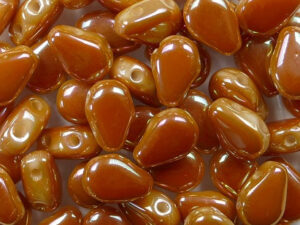 RDD-03000-29123 Chalk White Full Apricot Round Dropduo, 5x7 mm,