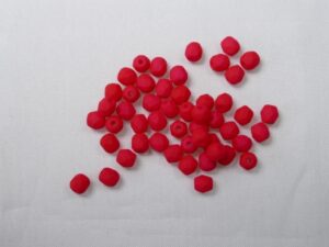 FP1-04-25144AL Neon Red Czech Glass Facet Firepolish 4mm 50 stuks
