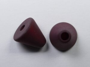 Pol-keg10-06 10 mm Polaris kegel kraal, bordeaux